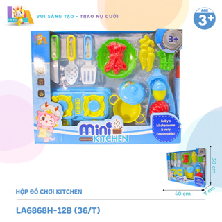 Hộp dụng cụ nấu ăn nhà bếp cho bé - chính hãng LA Toys