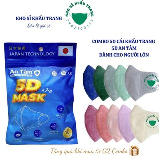  Khẩu trang 5D An Tâm dành cho người lớn