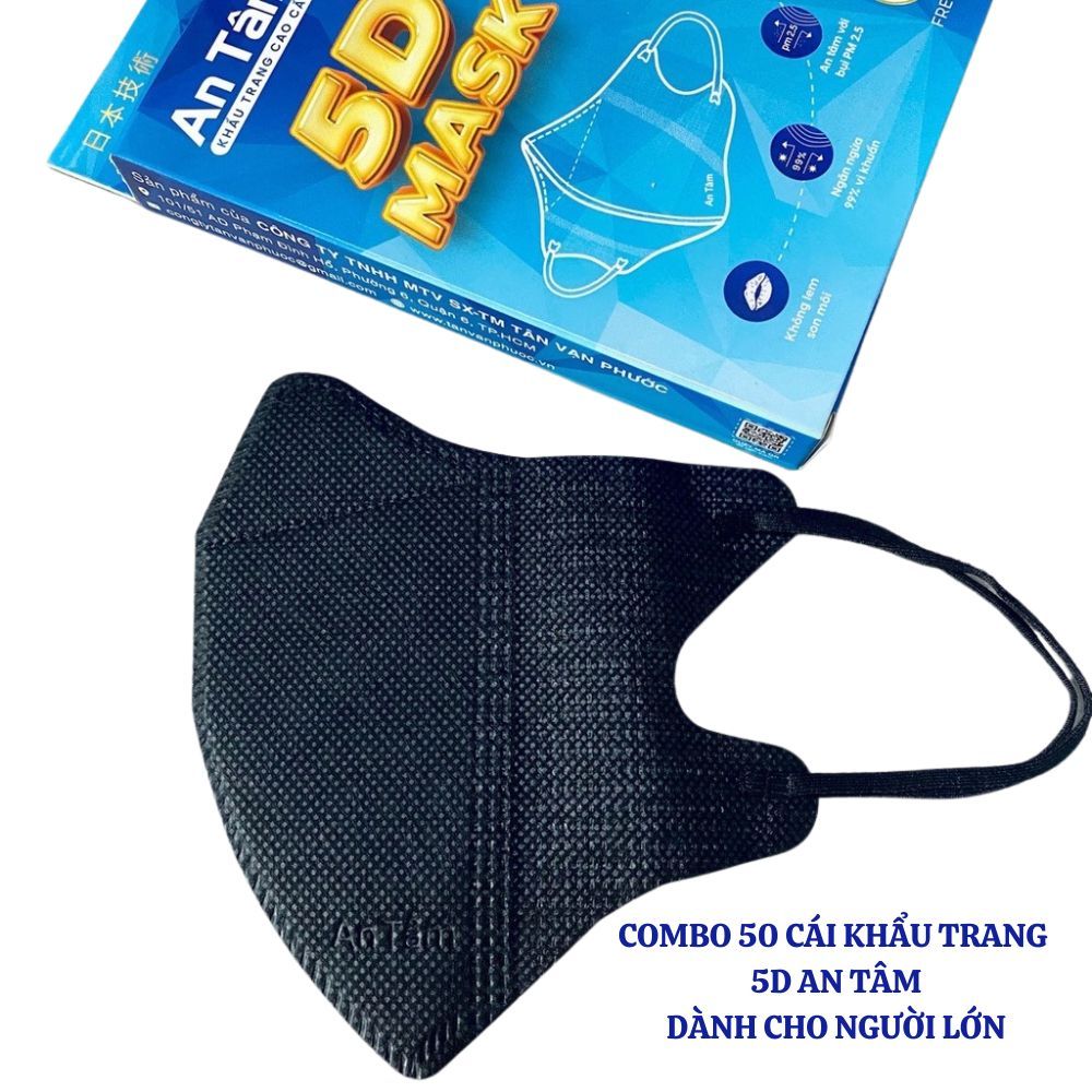 Khẩu trang 5D An Tâm dành cho người lớn