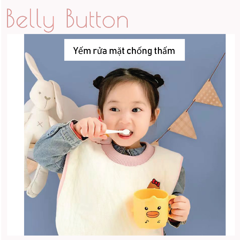 Khăn Yếm Vải Lông Cừu Chống Thấm Lau Bàn Chải Đánh Răng Cho Bé