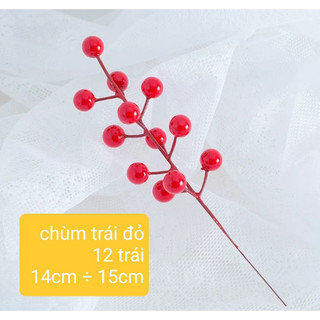 CHÙM TRÁI ĐỎ, TRÁI CHERRY TRANG TRÍ