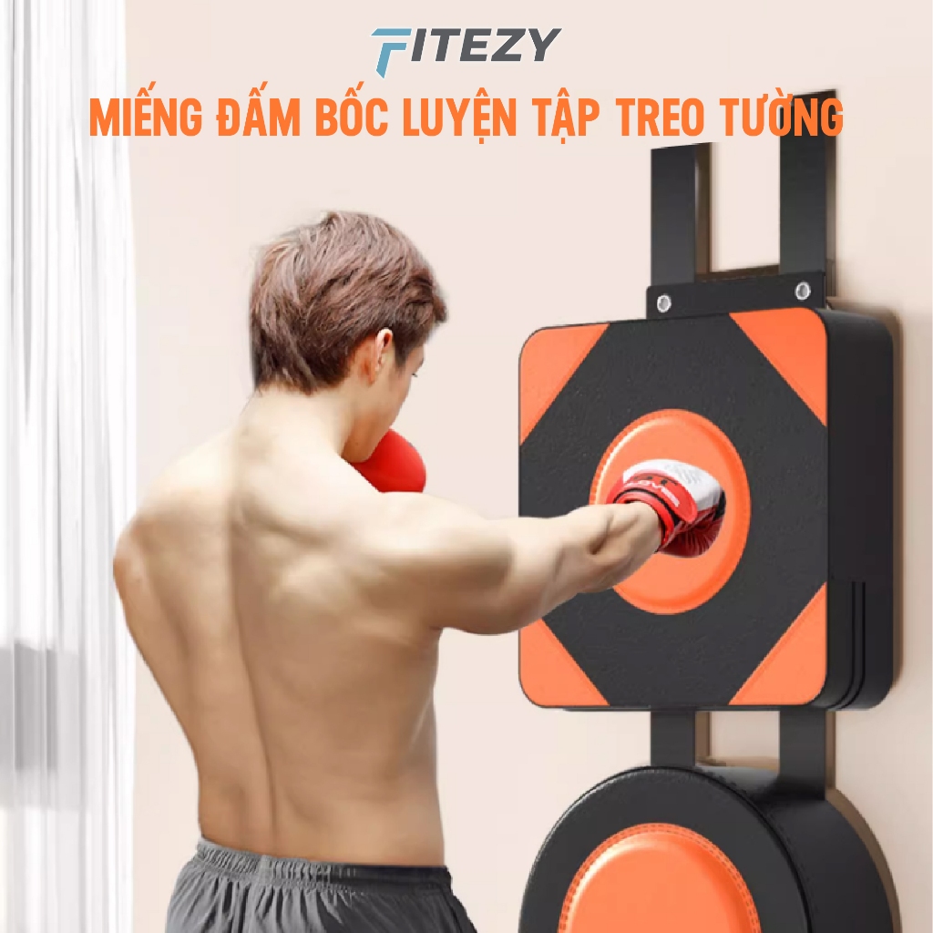 Bao đấm boxing dán tường FITEZY tập đấm bốc treo tường tiện lợi