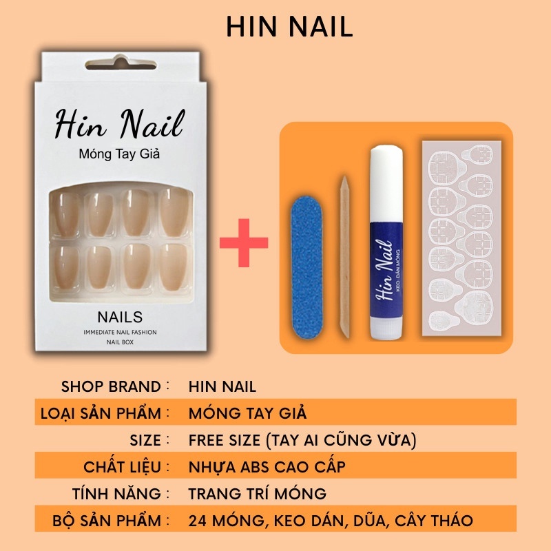 Móng Tay Giả Mắt Mèo Hin Nail Form Ngắn Màu Blue Ombre Hottrend