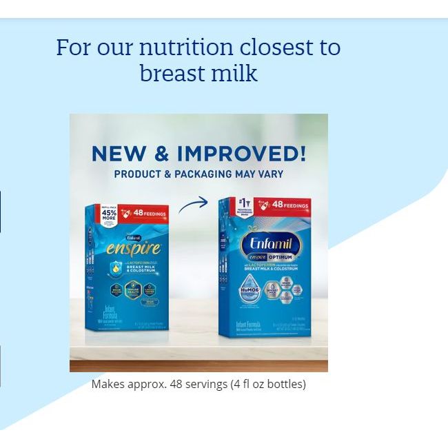 Sữa Enfamil Enspire xanh Mỹ hộp giấy hàng xách tay , 850g