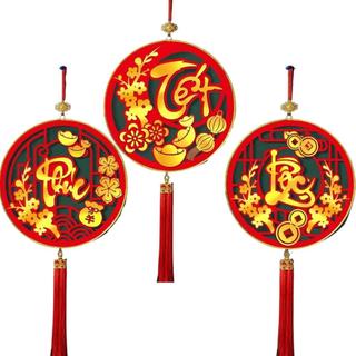 Liễn trơn treo cửa chữ phúc, lộc,tết trang trí đón tết - liễn treo trang trí , decor tết 2024