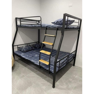 Giường sắt tầng hộp vuông 4x4 tầng trên 1m dưới 1m2