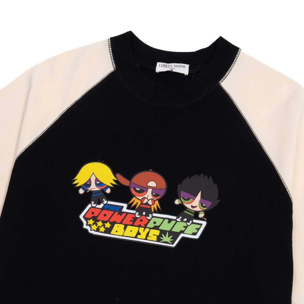 Áo Phông/ POWERPUFF BOY Màu Đỏ/Đen/Be - Chất Liệu Cotton Form Unisex Dáng Xuông Cho Nam