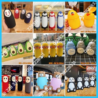 HCM - Bình nước hoạt hình Totoro bồng con 300ml