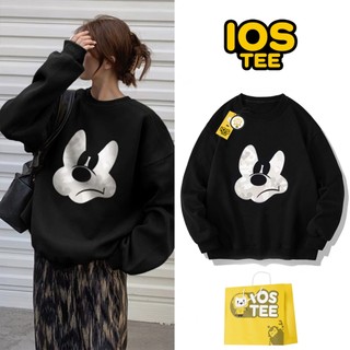 Áo nỉ Sweater da cá in hình Mickey màu đen cho các bạn teen IOSTEE