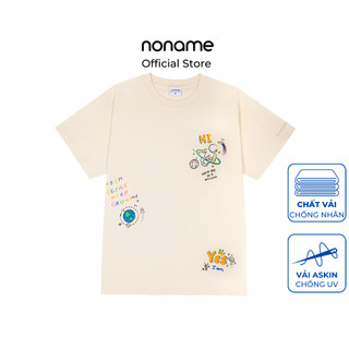 Áo Thun Oversize Unisex noname Colorful Adventure /Cream_NNRADT001D6400-01