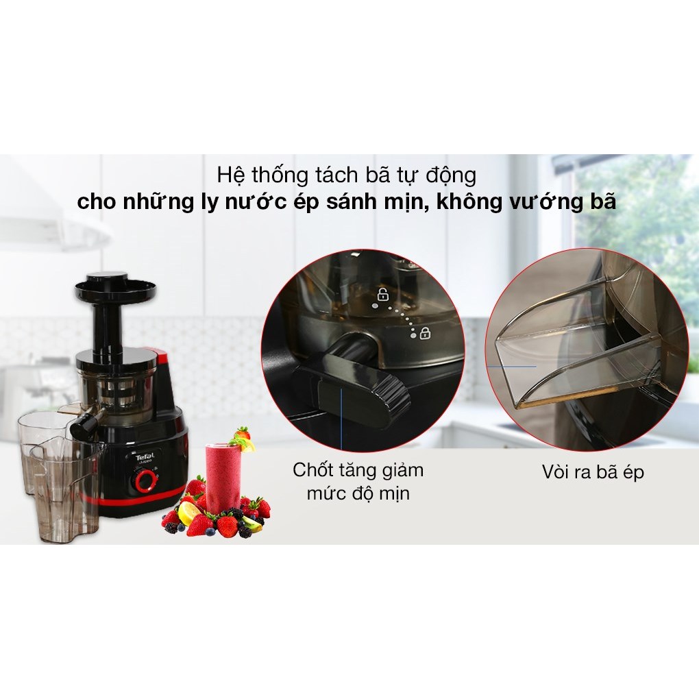 Máy ép trái cây tốc độ chậm Tefal ZC150838 - Hàng chính hãng, bảo hành 24 tháng