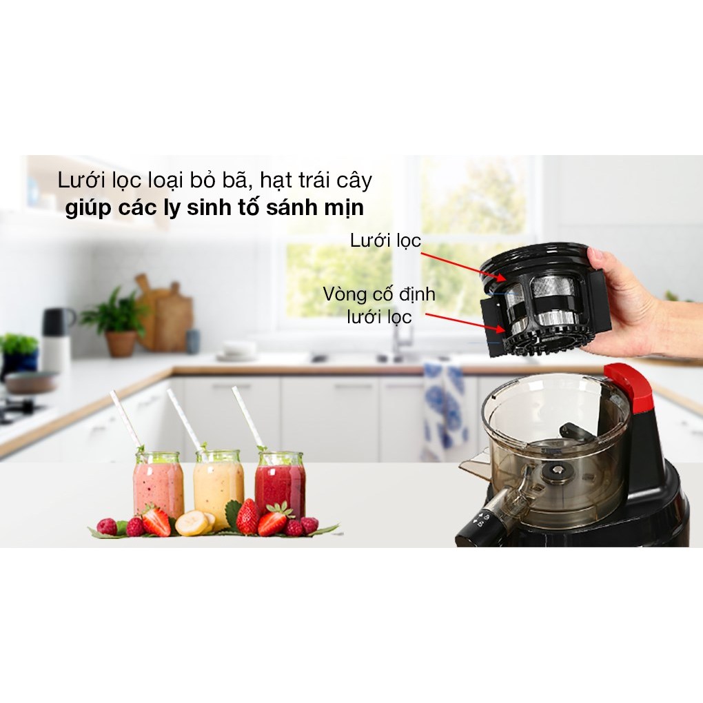 Máy ép trái cây tốc độ chậm Tefal ZC150838 - Hàng chính hãng, bảo hành 24 tháng