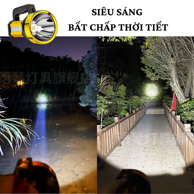 Đèn Pin Siêu Sáng Chiếu Xa Shikio Chống Nước Tích Điện 3 Chế Độ Sáng Kèm Sạc
