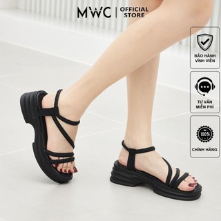 Giày sandal nữ mwc 2430 - sandal nữ quai chéo mảnh ôm dáng chân thoải mái êm chân