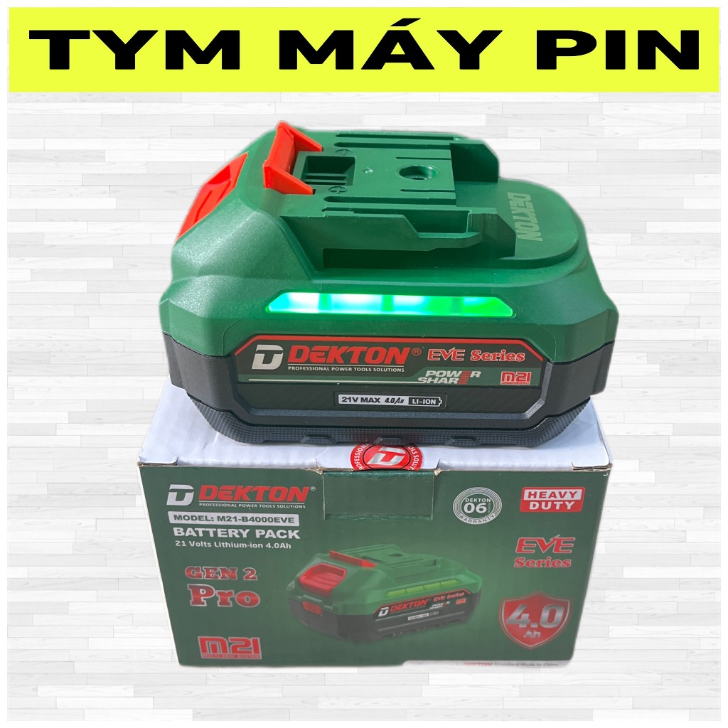Pin 4A EVE Dekton chân pin M21 phổ thông – tym máy pin