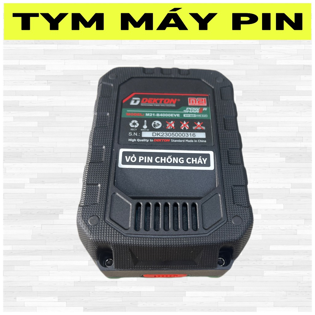 Pin 4A EVE Dekton chân pin M21 phổ thông – tym máy pin