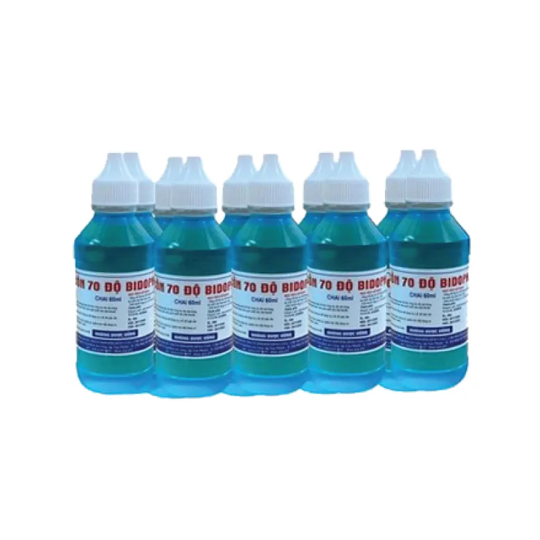 (10 CHAI) CỒN 70 - ELTHANOL 70 XANH/TRẮNG - 60ML