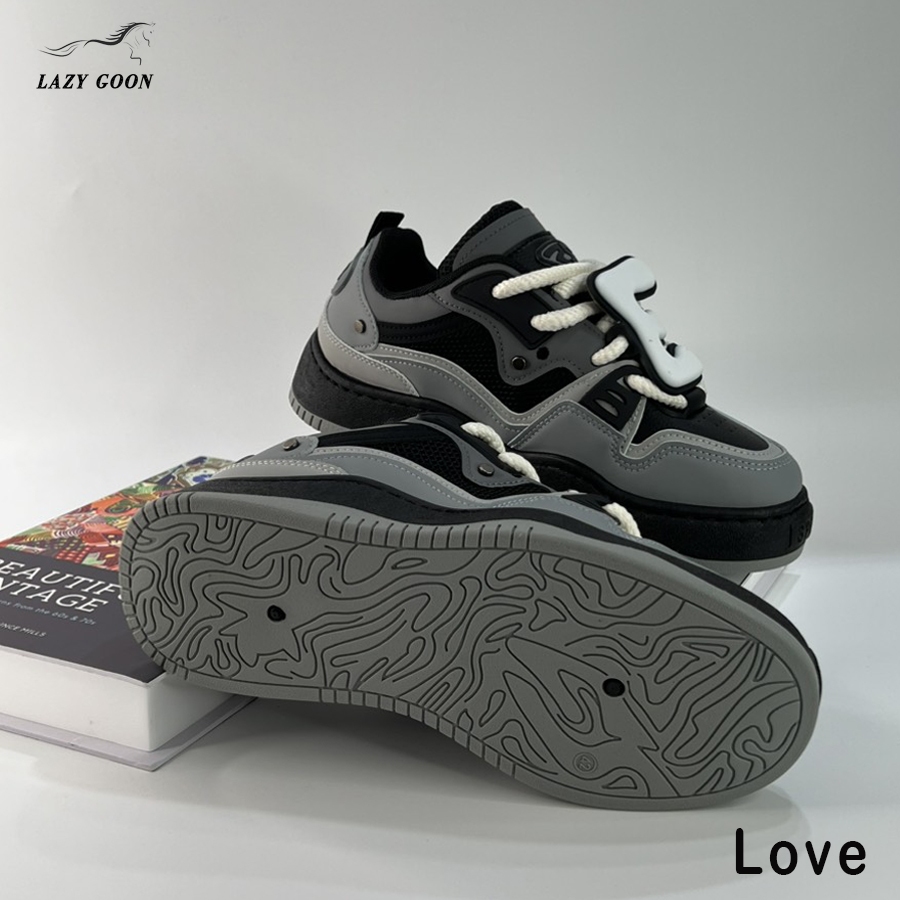Giày Thể Thao Sneaker nam nữ Cat & Sofa đen phiên bản LOVE phong cách Hàn Quốc