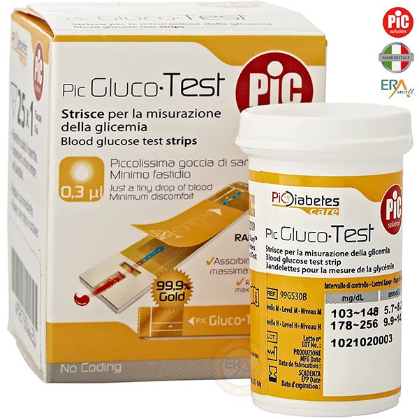 Que thử đường huyết Pic Gluco Test
