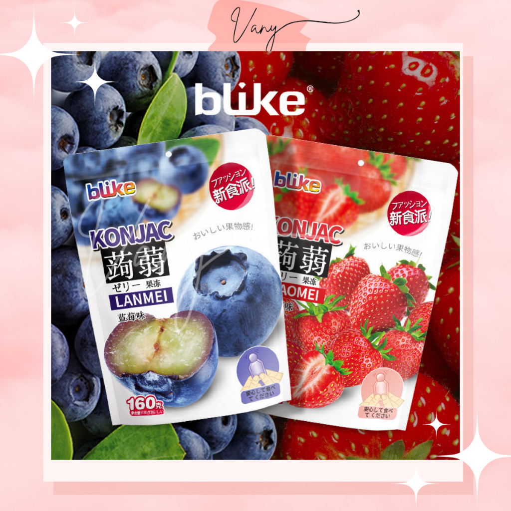 Thạch Konjac Jelly Blike Không Béo Ít Calo Nhiều Vị Trái Cây Gói 160gr