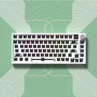 Kit WK75 Pro - 3 mode bàn phím bluetooth, 2.4ghz, dây, rgb, gasket, hotswap màn hình Weikav K75 bàn phím không dây