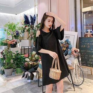 Đầm Suông Vai Tay hở Vai- MTS 0066