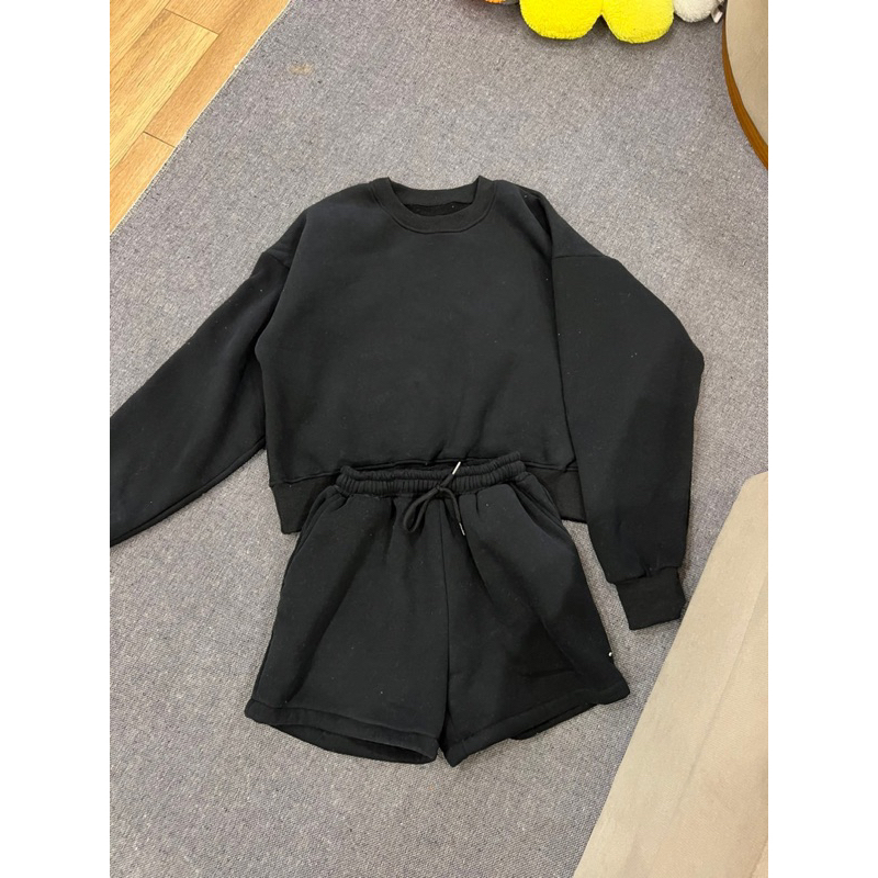 Áo  Quần Lửng Nỉ Bông By Xumin M9