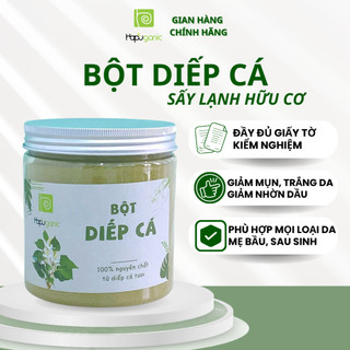 Bột Diếp Cá Sấy Lạnh Nguyên Chất Mặt Nạ Bột Giảm Mụn, Trắng Da Giảm Thâm Hapuganic 500g