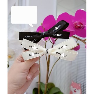 Kẹp tóc mái nơ chéo lụa mờ cao cấp