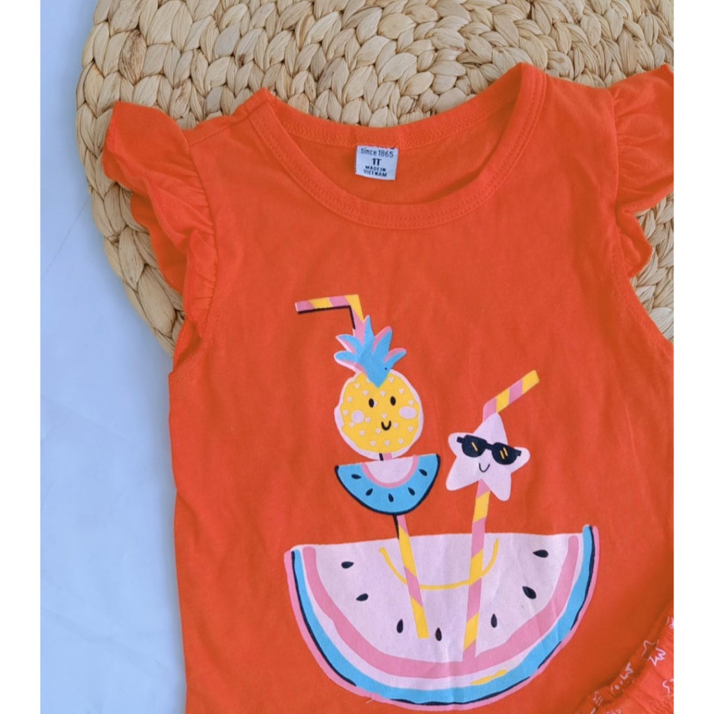 Đồ bộ cotton giấy giải nhiệt mùa hè size cho bé gái size nhí