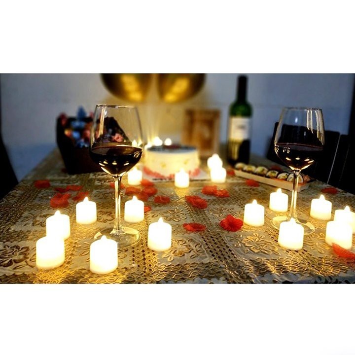 Nến Điện Tử LED Mini Kèm Sẵn Pin Trang Trí Sinh Nhật