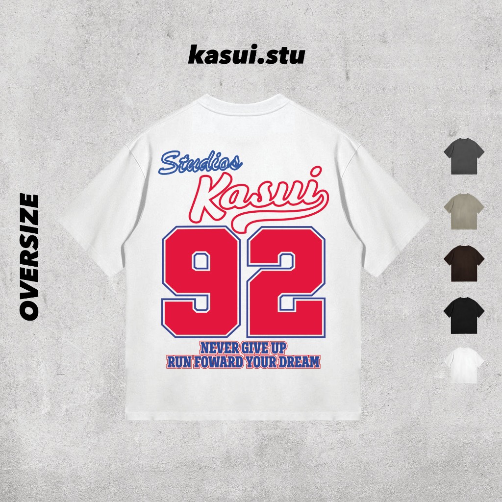 Áo Thun Oversize 250GSM NINETY l KASUI l Oversize Cotton 100% 5 Màu