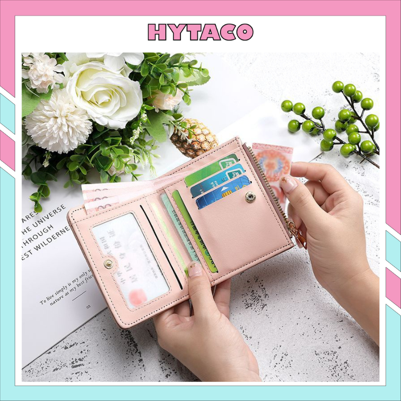 Ví nữ cao cấp dễ thương học sinh phong cách Hàn Quốc dạng gập nhiều ngăn HYTACO VN80