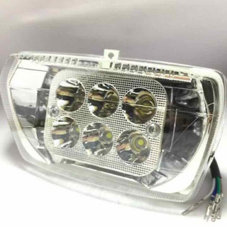 pha đèn drem cao siêu sáng có sẵn 6 bóng led