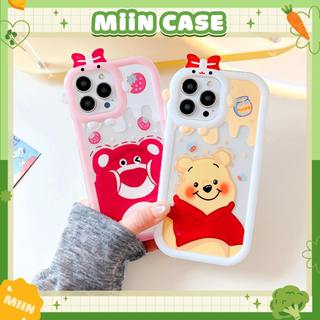 Ốp Lưng iPhone Gấu Honey Camera Nơ, Chống Sốc, Bảo Vệ Camera - iP 6/6s/7/8/Plus/X/XS/XR/11/12/13/14/15/Pro/Max/Mini