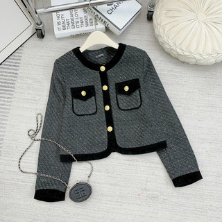 Áo dạ tweed viền nhung cao cấp