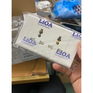 Ổ cắm đôi đa năng e18s2d lioa/ cam kết hài lòng 100%