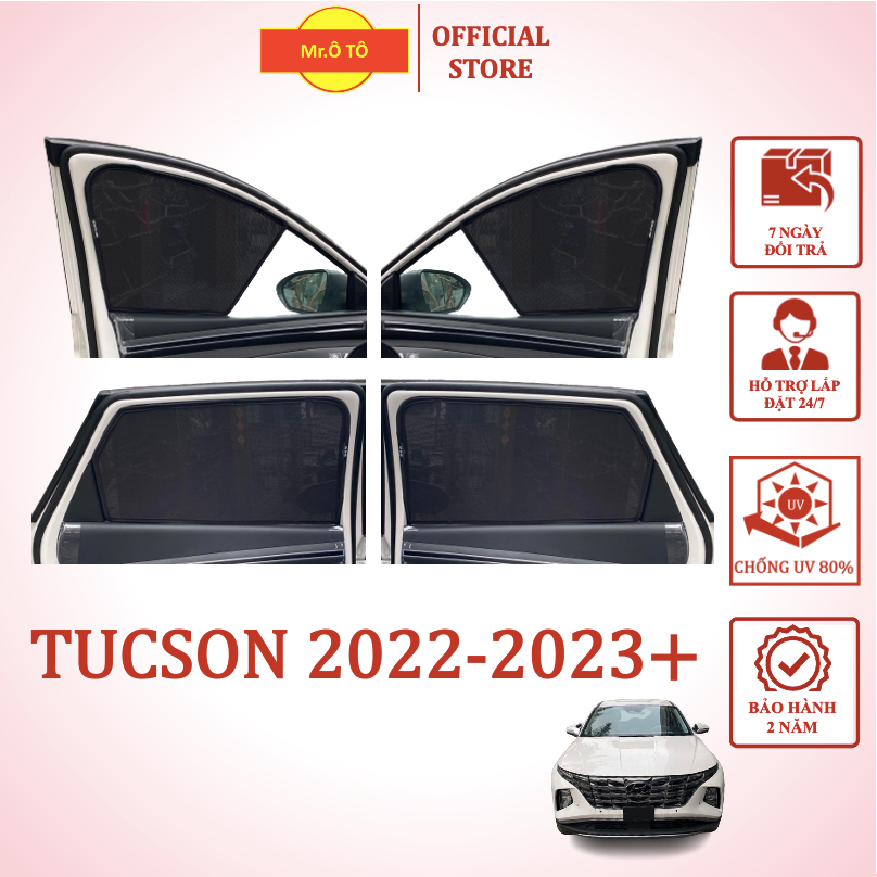 Rèm Che Nắng Xe Hyundai Tucson 2022-2023 chống UV Hàng Loại 1 MR.ÔTÔ -Bảo Hành 2 Năm
