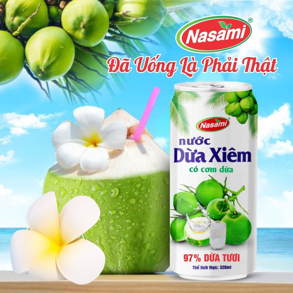 Lốc 6 Lon Nước Dừa NASAMI 320ml