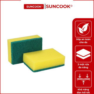 K01 - miếng mút xốp rửa bát đĩa 2 mặt đa năng - size 10cmx7cm - cọ rửa