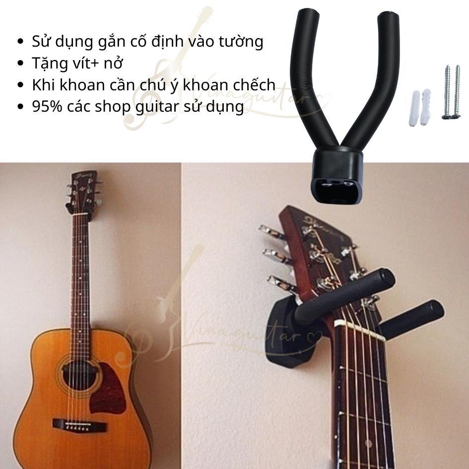 Móc treo đàn guitar, ukulele, violin lõi thép lót đệm đầy đủ ốc vít 👍 móc gắn tường treo đàn guitar