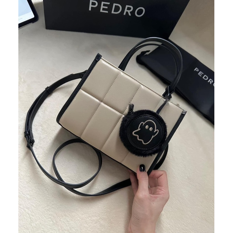 Túi PE DO quai xách Hoạt Hình kẻ ô mẫu mới kèm tag treo