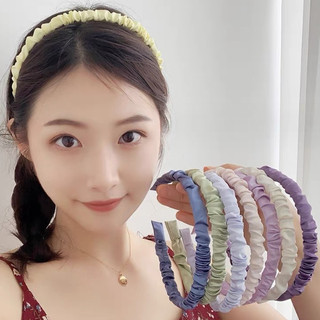 Bờm tóc vải nhún mềm mại - băng đô tóc cho nàng thêm dịu dàng 9079