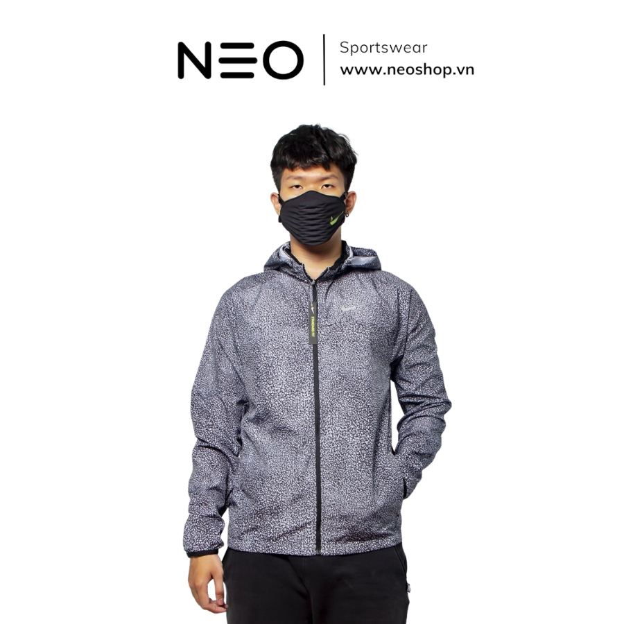 ÁO KHOÁC NAM NIKE VAPOR JACKET RẰN RI XÁM