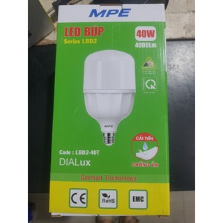Bóng đèn led bulb 40w mpe chính hãng, bảo hành 2 năm