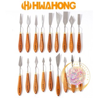 Bay hàn quốc Hwahong/Bay pha màu acrylic, bay lấy màu, bay trộn màu cán nâu loại tốt