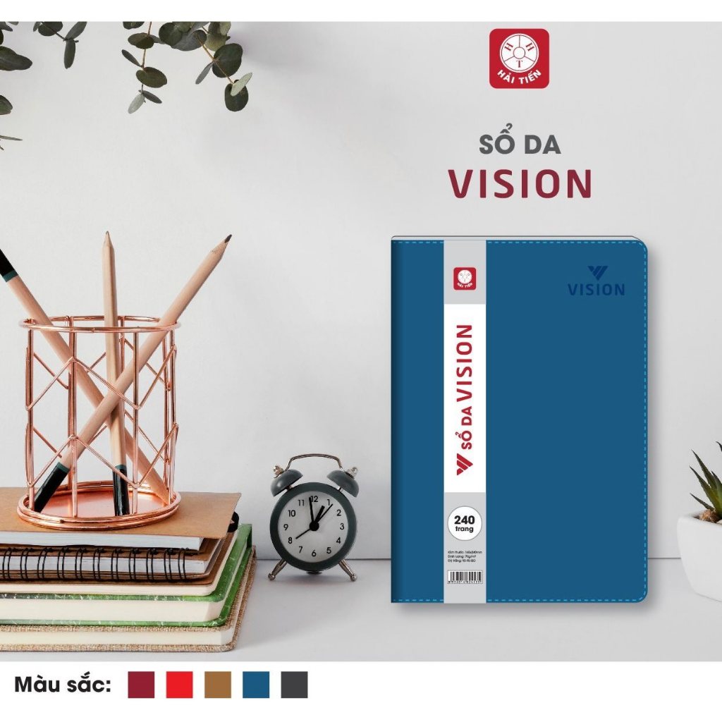 HẢI TIẾN Sổ da bìa mềm Vision 6 - kích thước A5