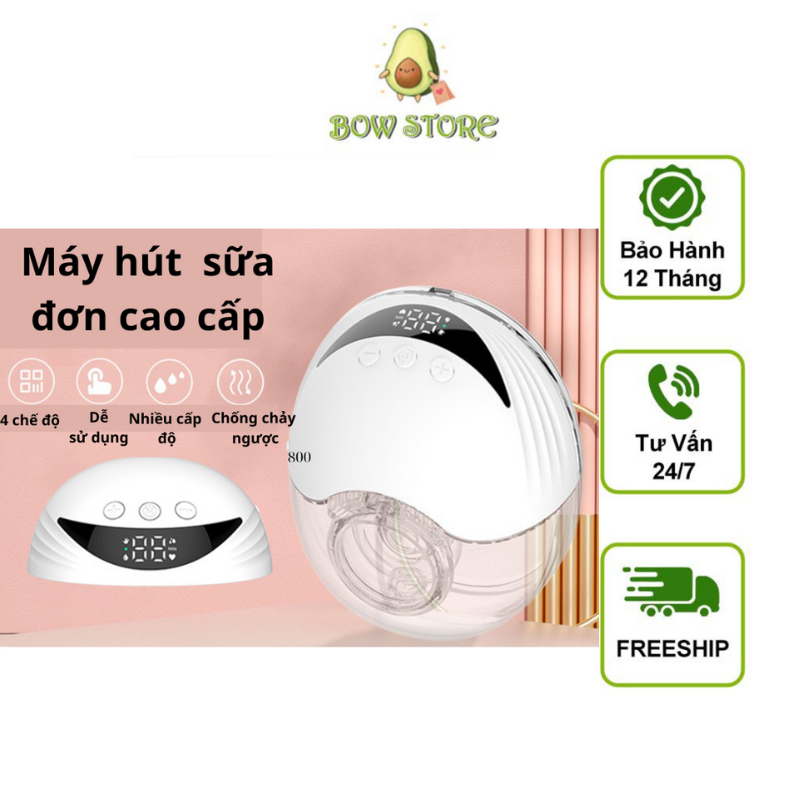 Máy Hút Sữa Không Dây Rảnh Tay 4 in 1 Máy Hút Sữa Đơn Massage Kích Sữa