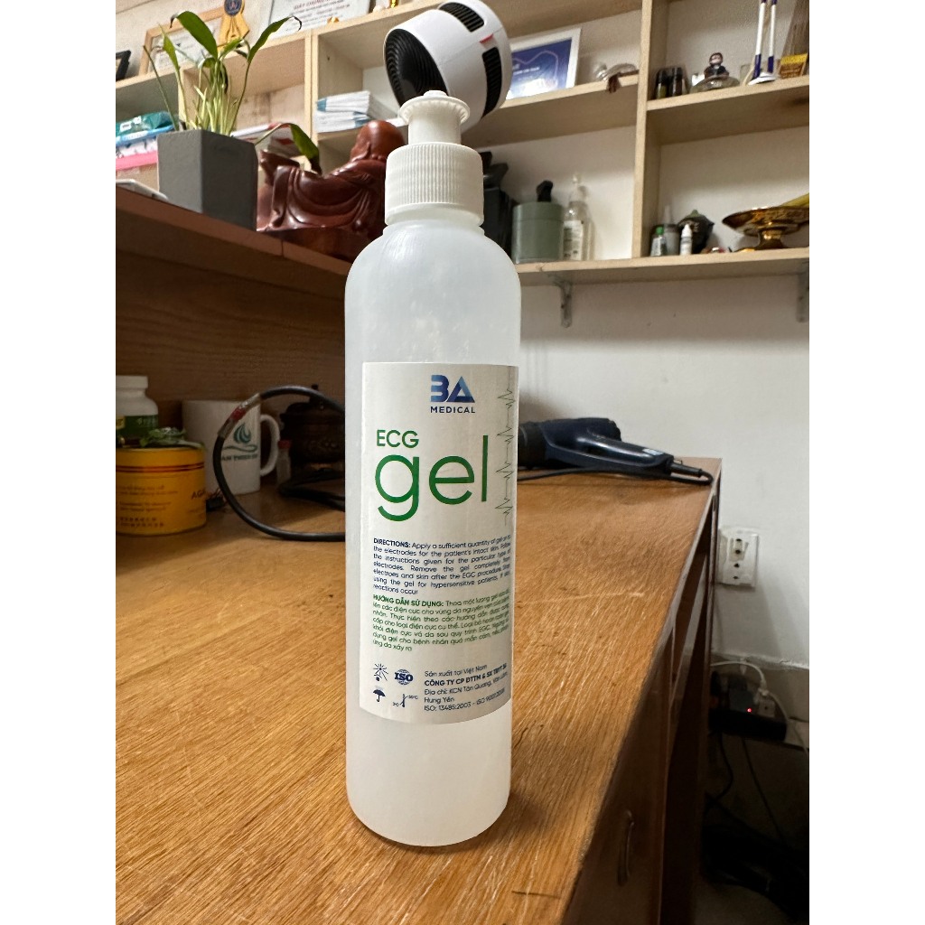 Gel điện tim hoặc siêu âm cho máy triệt lông ECG Konix chai 250ml bộ 2 chai Tâm Thiện Chí