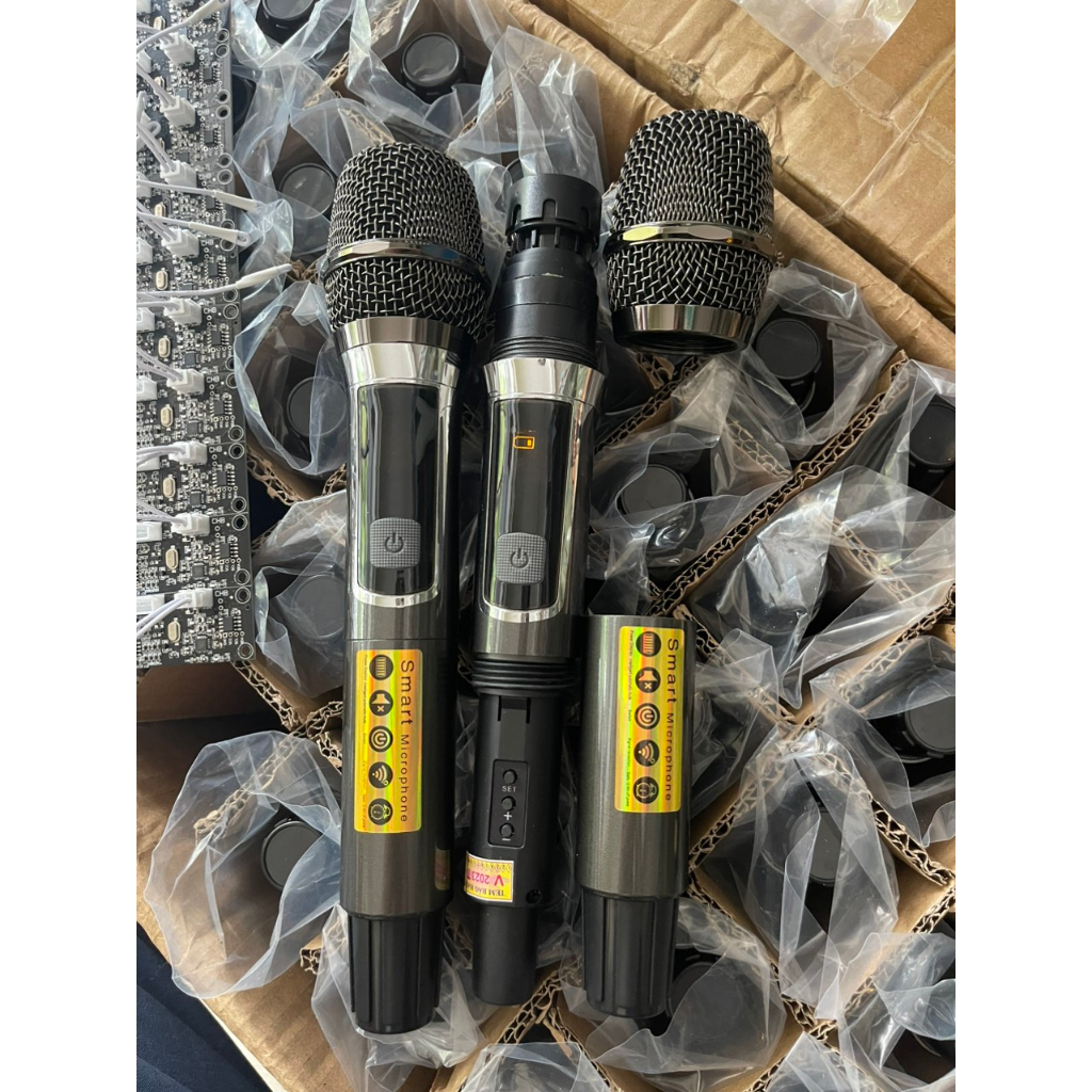 Micro Loa Kéo 2 Tay Micro Kèm Bo Mạch Mic -Hàng chuôi Nhôm Cao Cấp